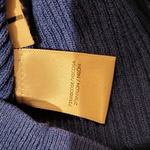 Ann Taylor Ribbed Ruffle Cuff Crew Neck Sweater - Picture 10 of 11